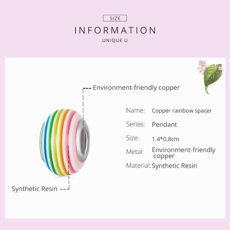 Rainbow Resin Beads DIY Bracelet Necklace Accessories