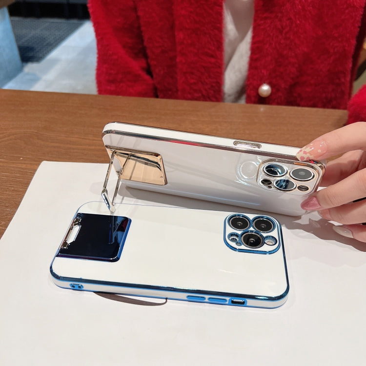 For iPhone 13 Pro Max Electroplating TPU Phone Case with Holder