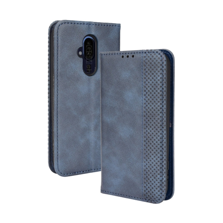 For Fujitsu Arrows F-52B JP Magnetic Buckle Retro Texture Leather Case