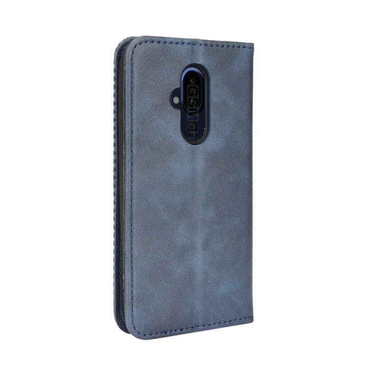 For Fujitsu Arrows F-52B JP Magnetic Buckle Retro Texture Leather Case