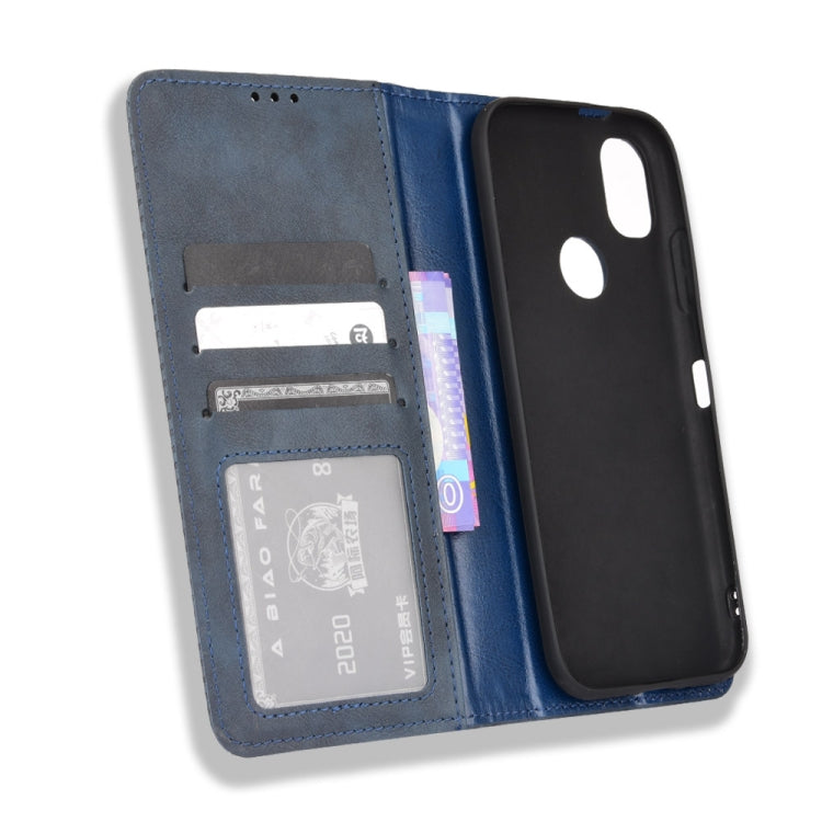 For Kyocera KY-51B Magnetic Buckle Retro Texture Leather Case