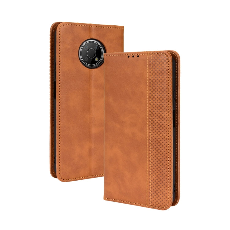 For Nokia G300 Magnetic Buckle Retro Texture Leather Case