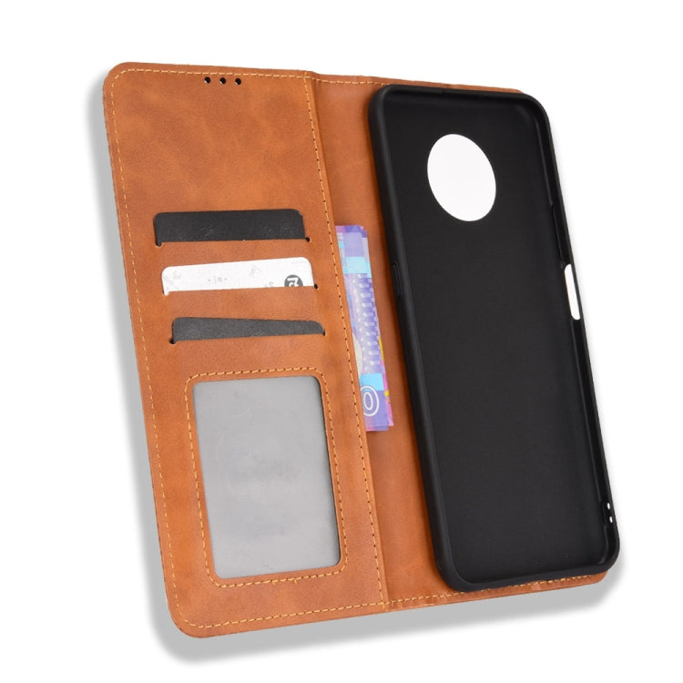 For Nokia G300 Magnetic Buckle Retro Texture Leather Case