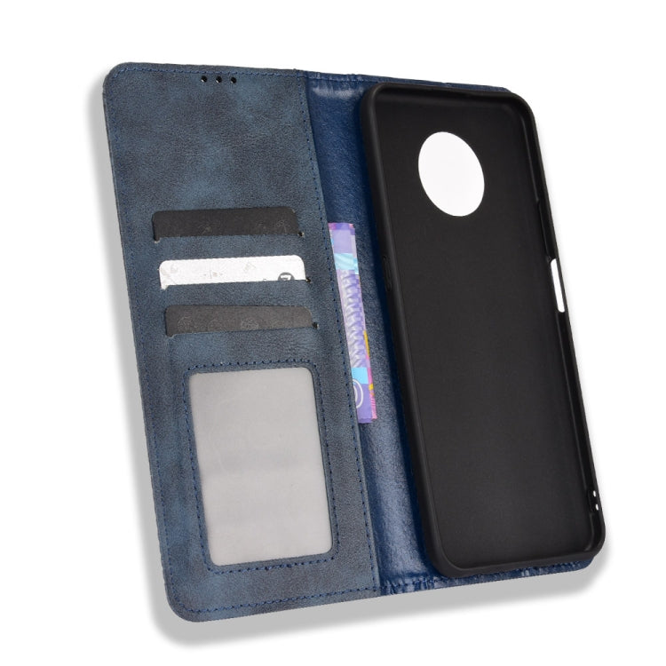 For Nokia G300 Magnetic Buckle Retro Texture Leather Case