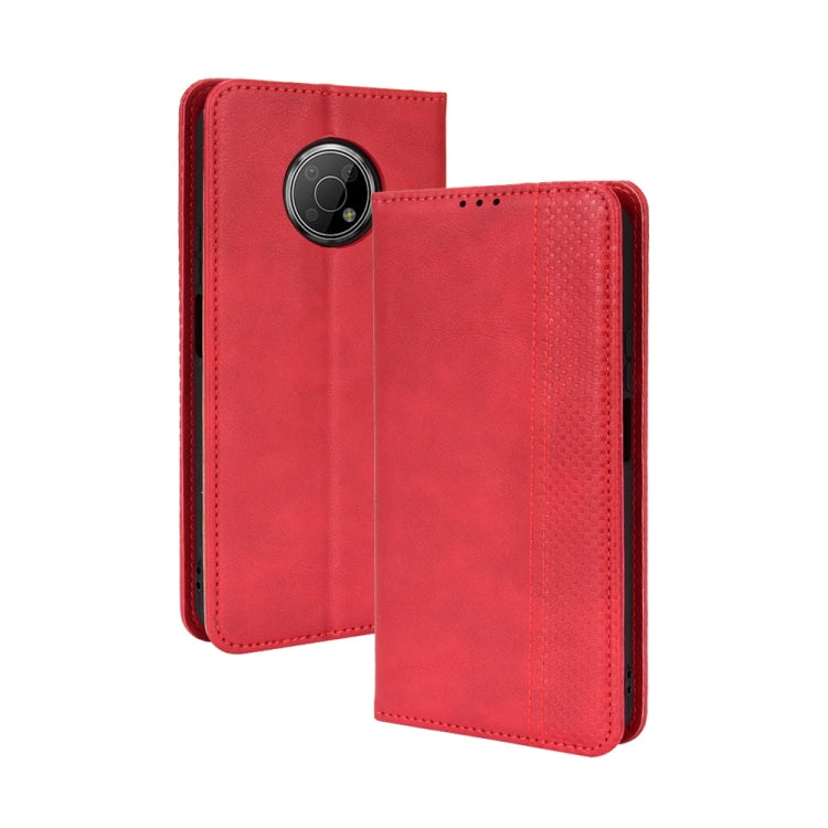 For Nokia G300 Magnetic Buckle Retro Texture Leather Case