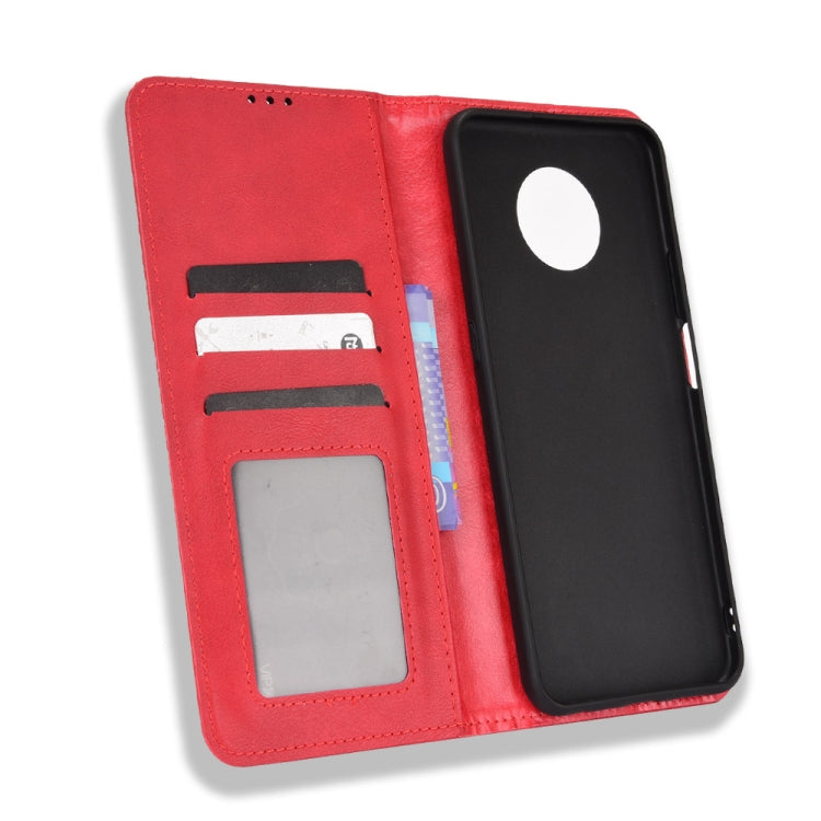 For Nokia G300 Magnetic Buckle Retro Texture Leather Case