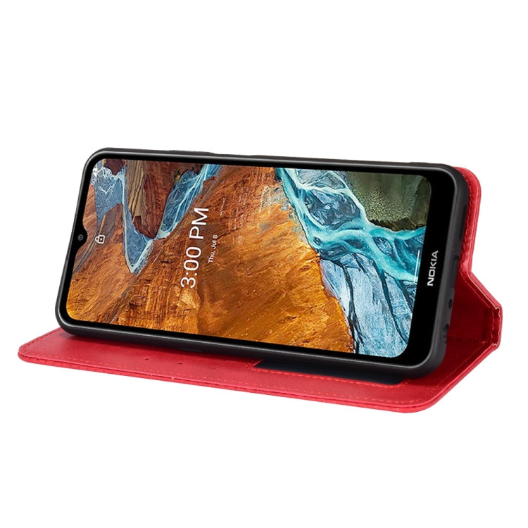For Nokia G300 Magnetic Buckle Retro Texture Leather Case