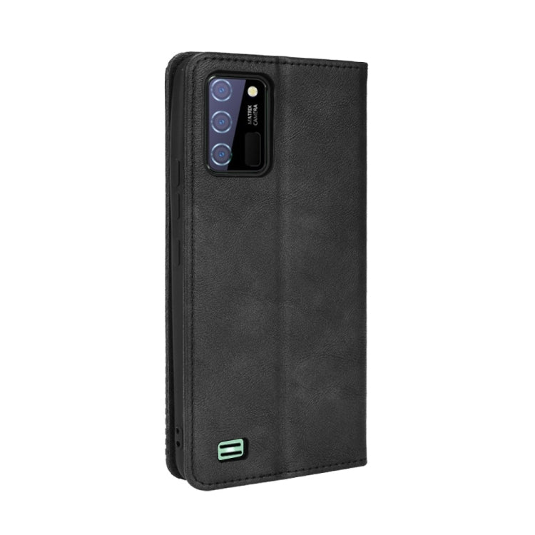 For Oukitel C25 Magnetic Buckle Retro Texture Leather Case