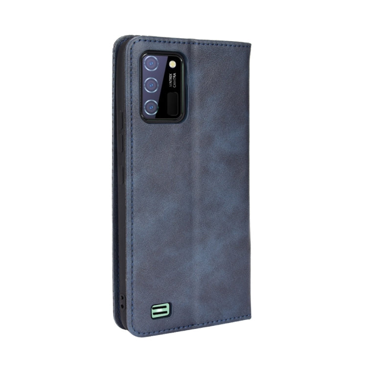 For Oukitel C25 Magnetic Buckle Retro Texture Leather Case