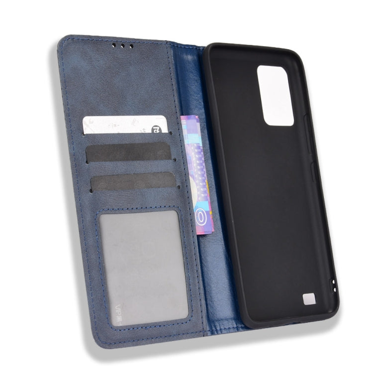 For Oukitel C25 Magnetic Buckle Retro Texture Leather Case