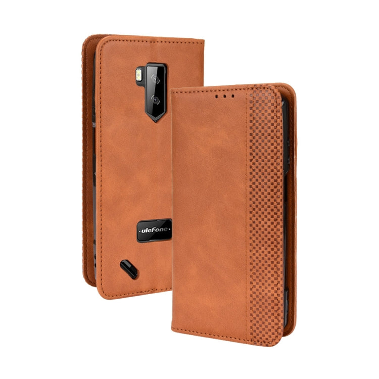 For Ulefone Armor X9 Magnetic Buckle Retro Texture Leather Case