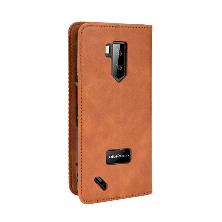For Ulefone Armor X9 Magnetic Buckle Retro Texture Leather Case