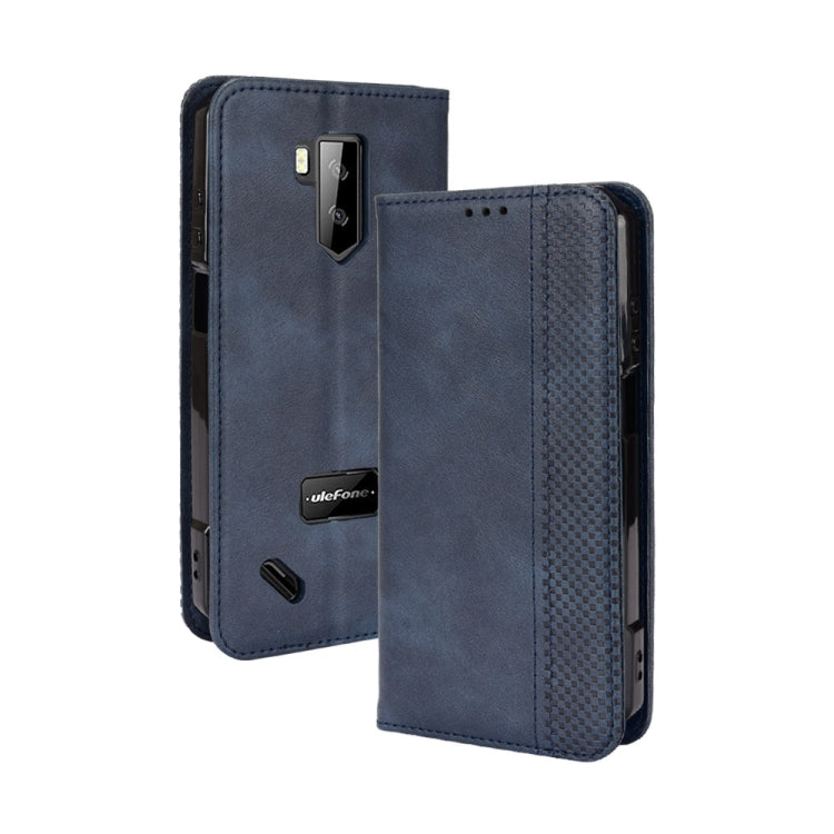 For Ulefone Armor X9 Magnetic Buckle Retro Texture Leather Case