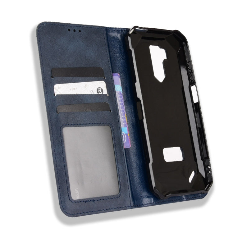 For Ulefone Armor X9 Magnetic Buckle Retro Texture Leather Case