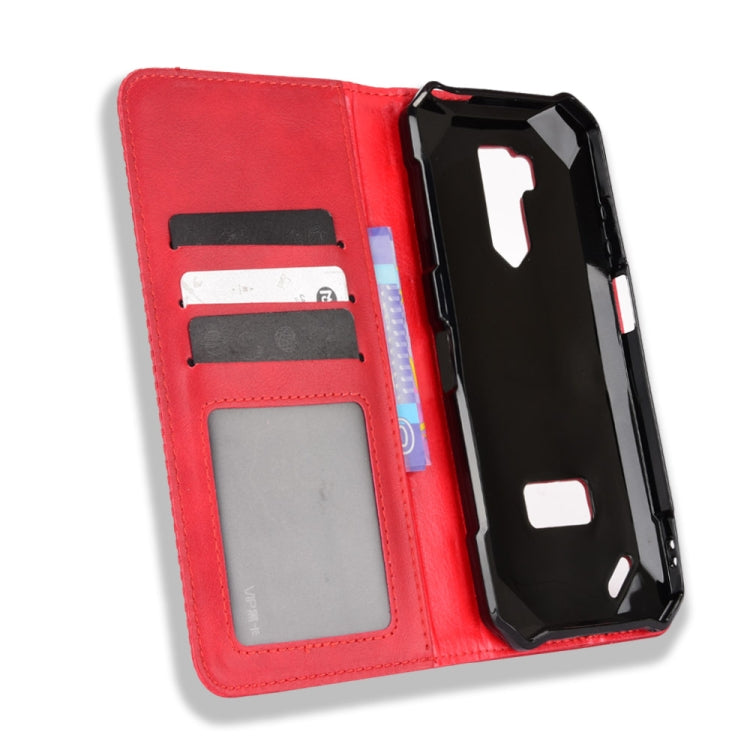 For Ulefone Armor X9 Magnetic Buckle Retro Texture Leather Case