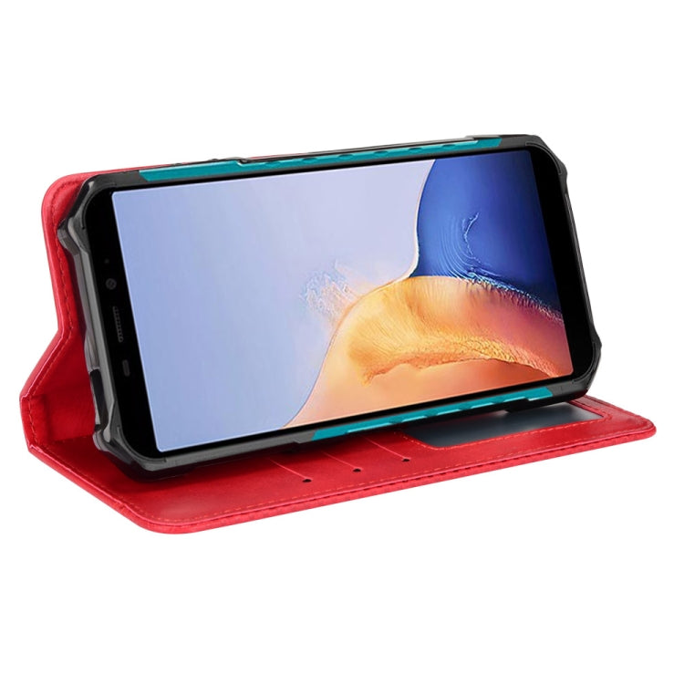 For Ulefone Armor X9 Magnetic Buckle Retro Texture Leather Case