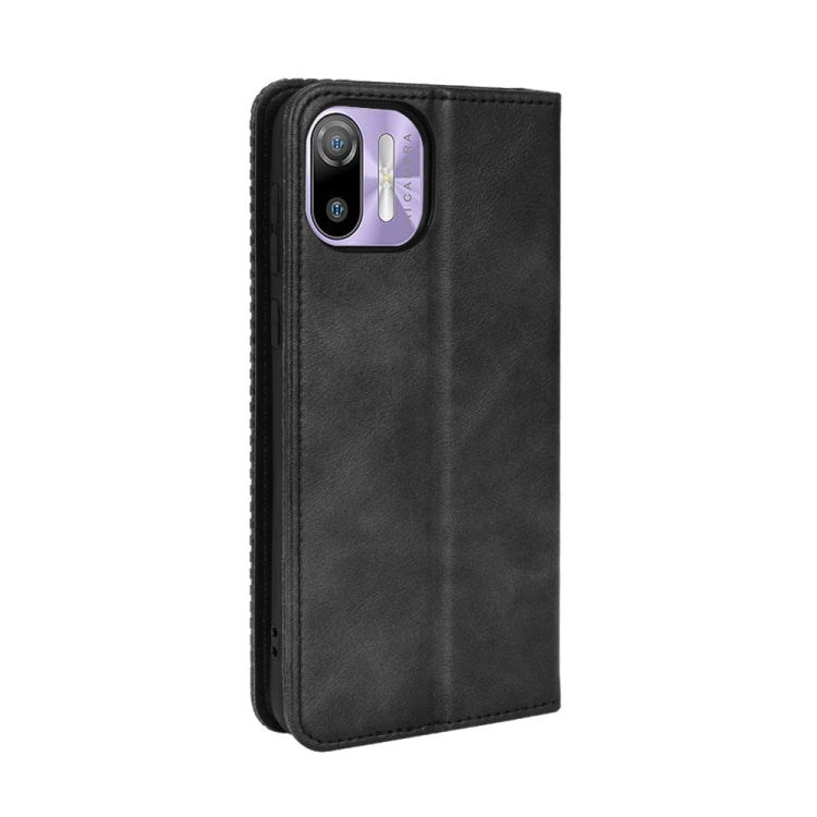 For Ulefone Note 6 / Note 6P Magnetic Buckle Retro Texture Leather Case