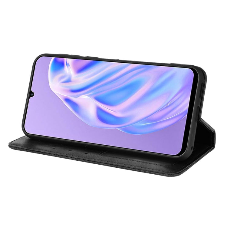 For Ulefone Note 6 / Note 6P Magnetic Buckle Retro Texture Leather Case