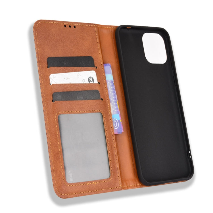 For Ulefone Note 6 / Note 6P Magnetic Buckle Retro Texture Leather Case