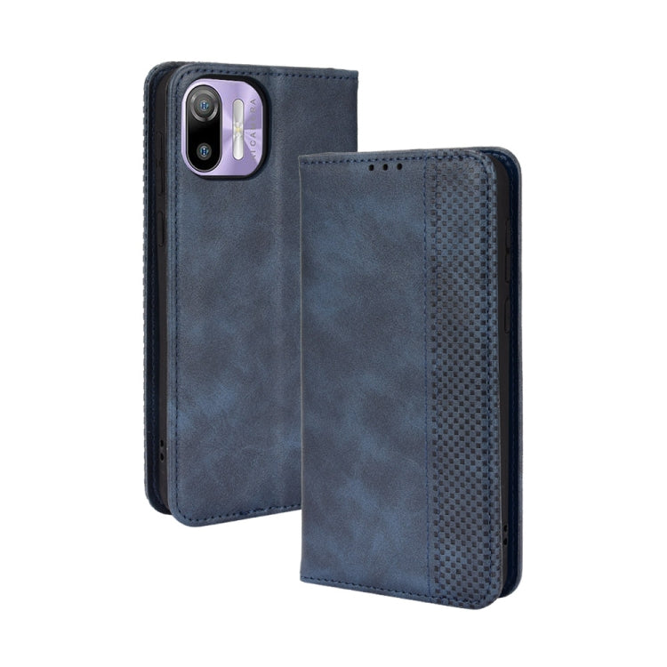 For Ulefone Note 6 / Note 6P Magnetic Buckle Retro Texture Leather Case