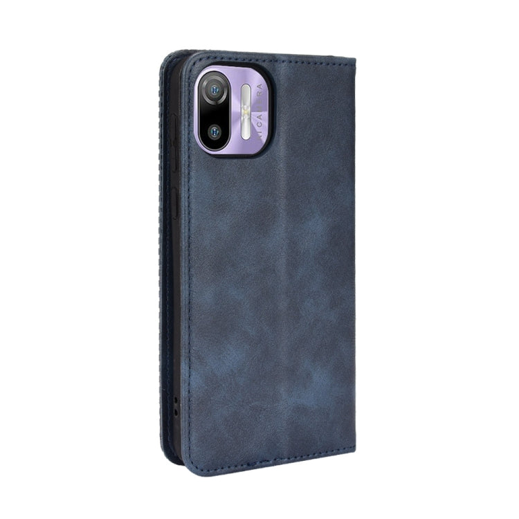 For Ulefone Note 6 / Note 6P Magnetic Buckle Retro Texture Leather Case