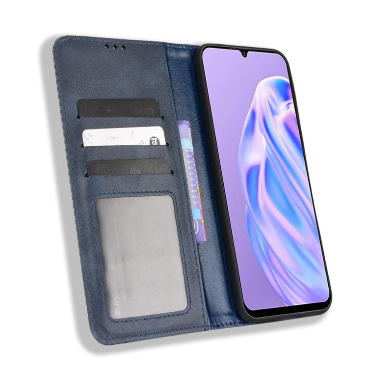 For Ulefone Note 6 / Note 6P Magnetic Buckle Retro Texture Leather Case