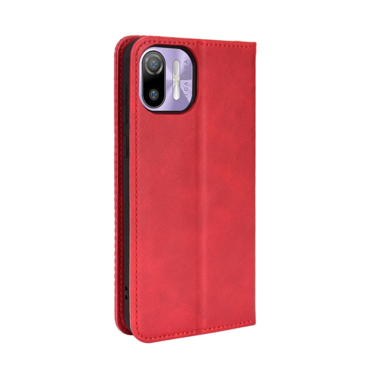 For Ulefone Note 6 / Note 6P Magnetic Buckle Retro Texture Leather Case