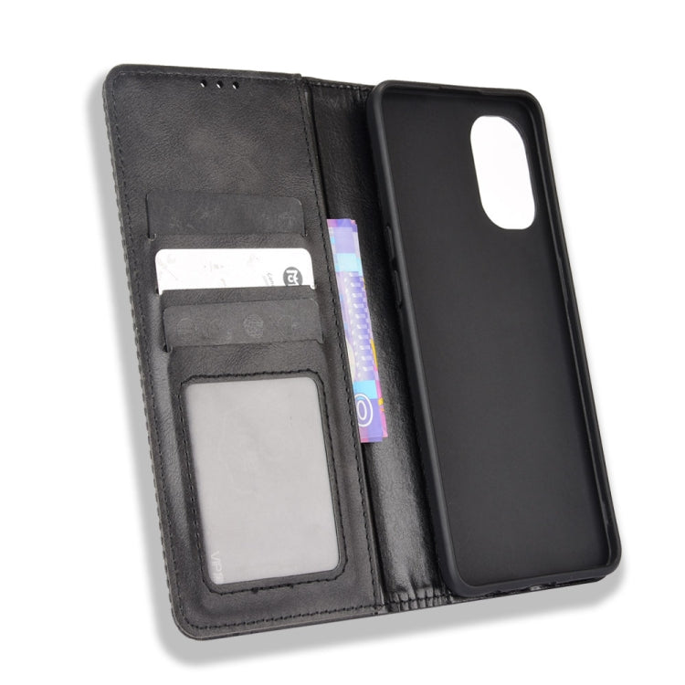 For OnePlus Nord N20 5G Magnetic Buckle Retro Texture Leather Case