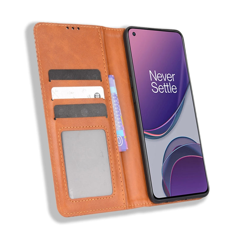 For OnePlus Nord N20 5G Magnetic Buckle Retro Texture Leather Case