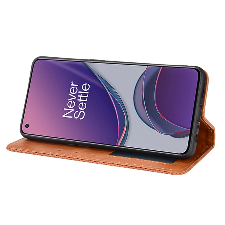 For OnePlus Nord N20 5G Magnetic Buckle Retro Texture Leather Case