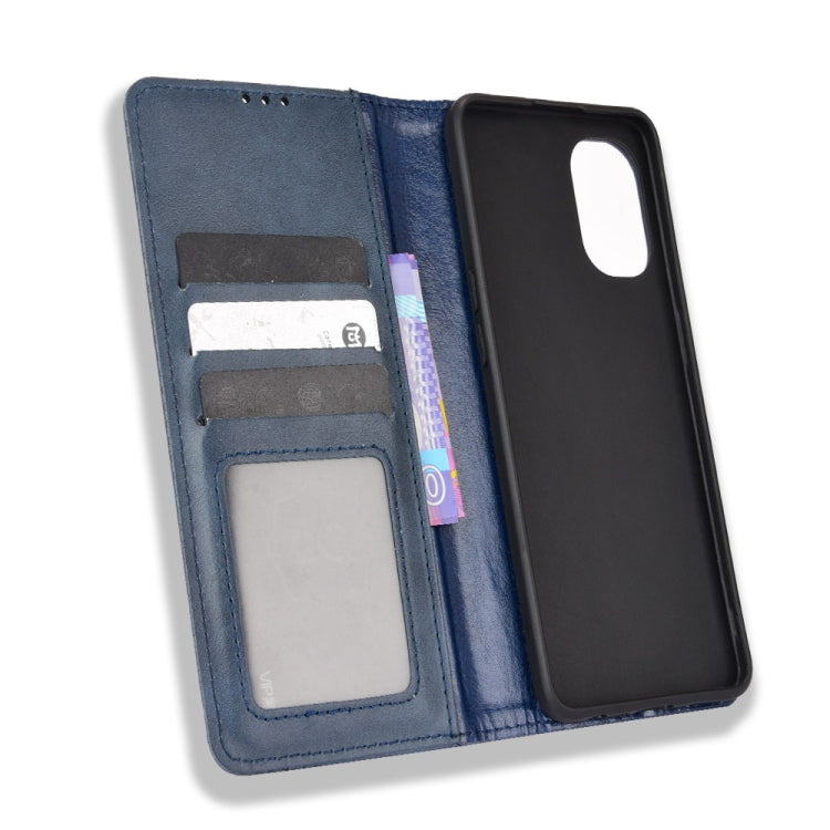 For OnePlus Nord N20 5G Magnetic Buckle Retro Texture Leather Case
