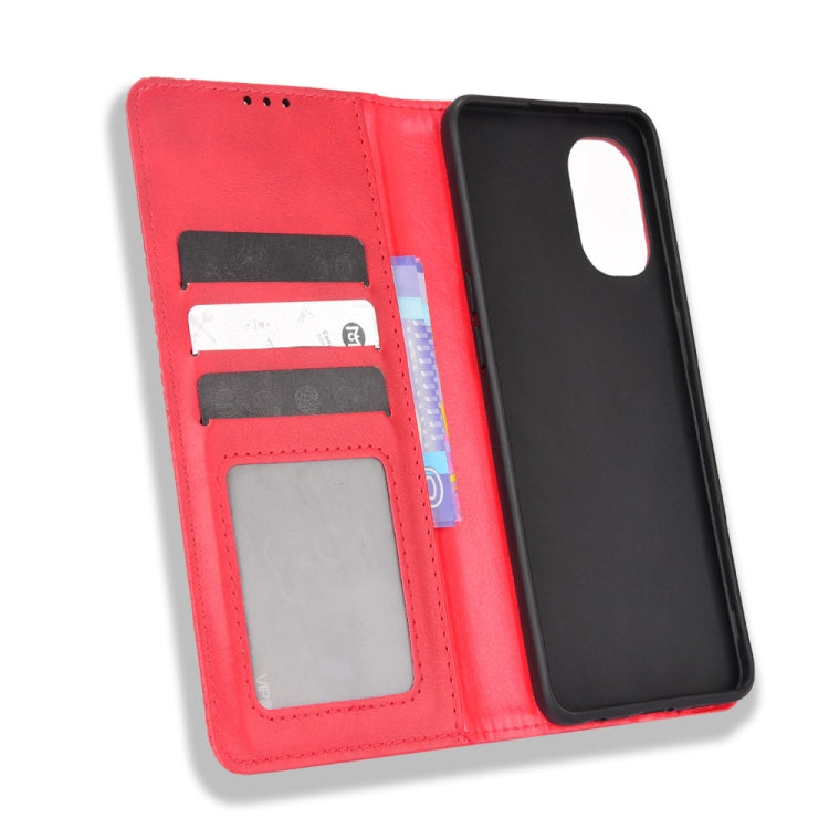 For OnePlus Nord N20 5G Magnetic Buckle Retro Texture Leather Case