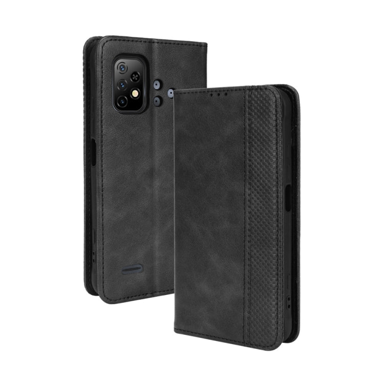 For Umidigi Bison X10 Magnetic Buckle Retro Texture Leather Case