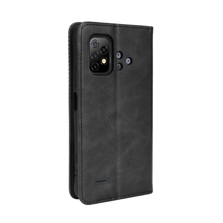 For Umidigi Bison X10 Magnetic Buckle Retro Texture Leather Case