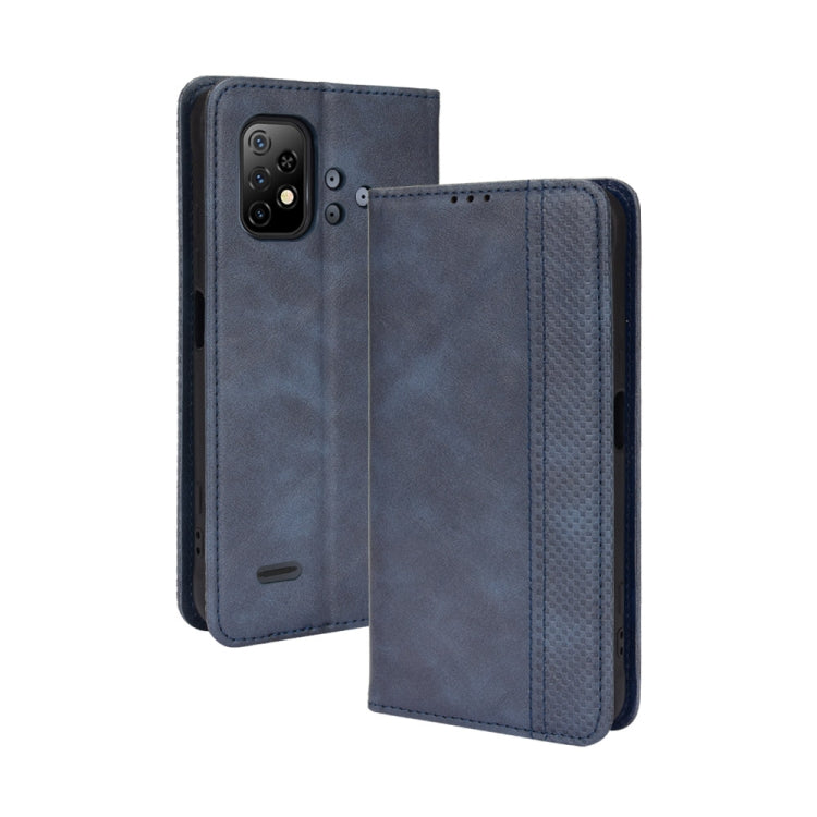 For Umidigi Bison X10 Magnetic Buckle Retro Texture Leather Case