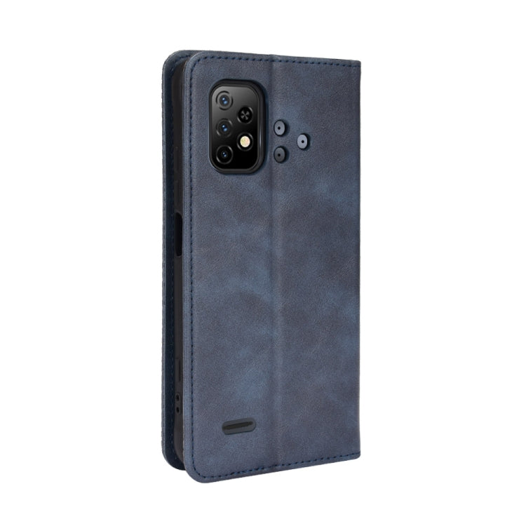 For Umidigi Bison X10 Magnetic Buckle Retro Texture Leather Case