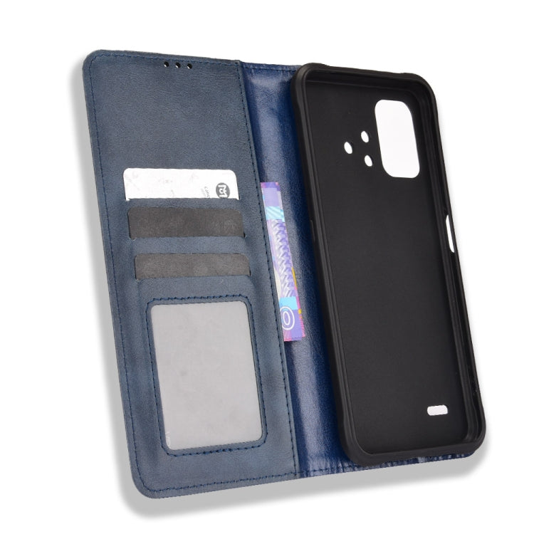 For Umidigi Bison X10 Magnetic Buckle Retro Texture Leather Case