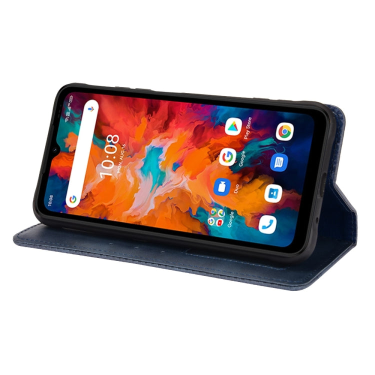 For Umidigi Bison X10 Magnetic Buckle Retro Texture Leather Case