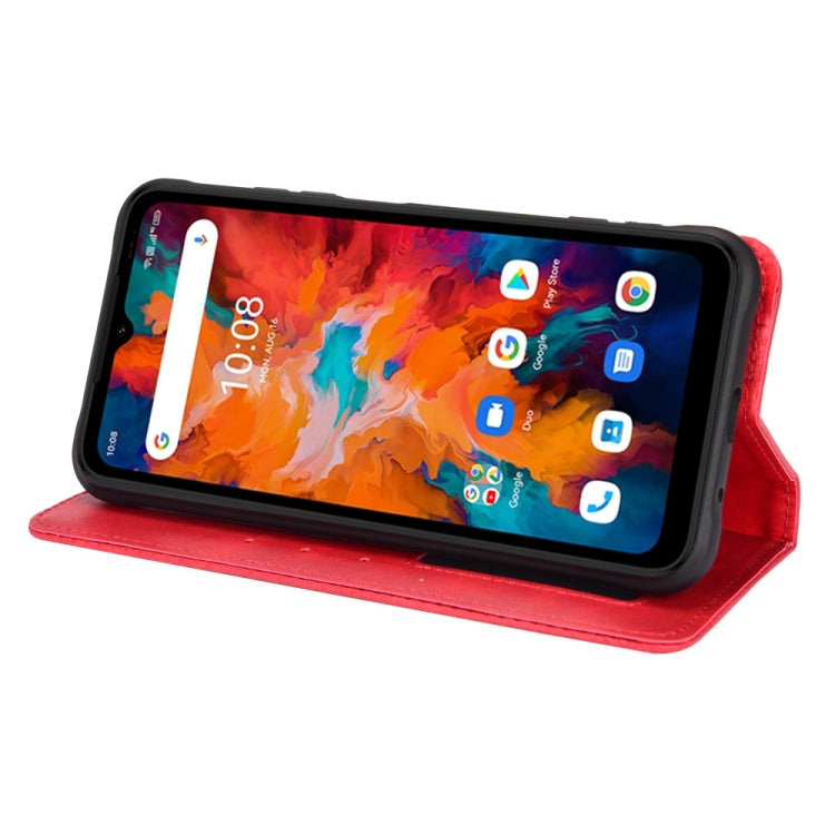 For Umidigi Bison X10 Magnetic Buckle Retro Texture Leather Case