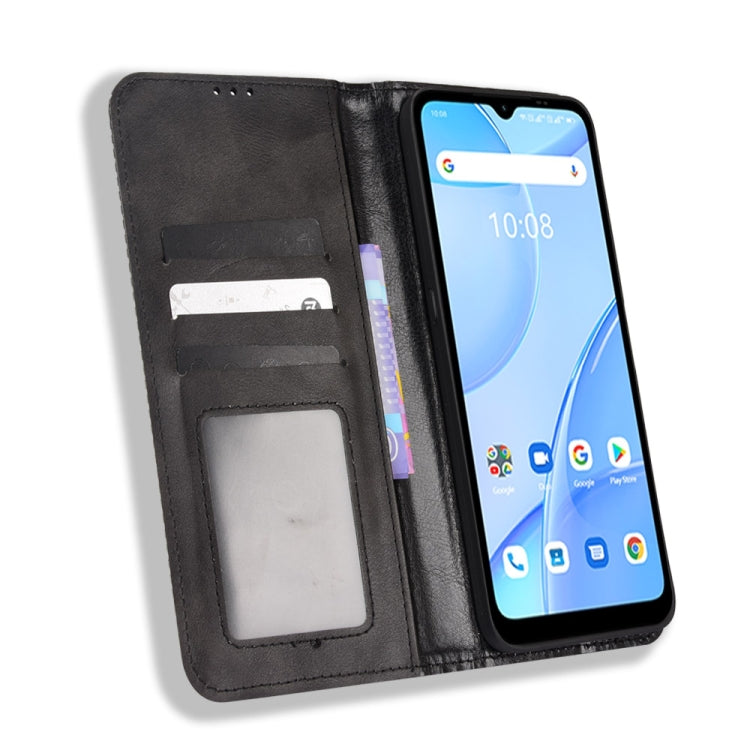For Umidigi Power 5S Magnetic Buckle Retro Texture Leather Case