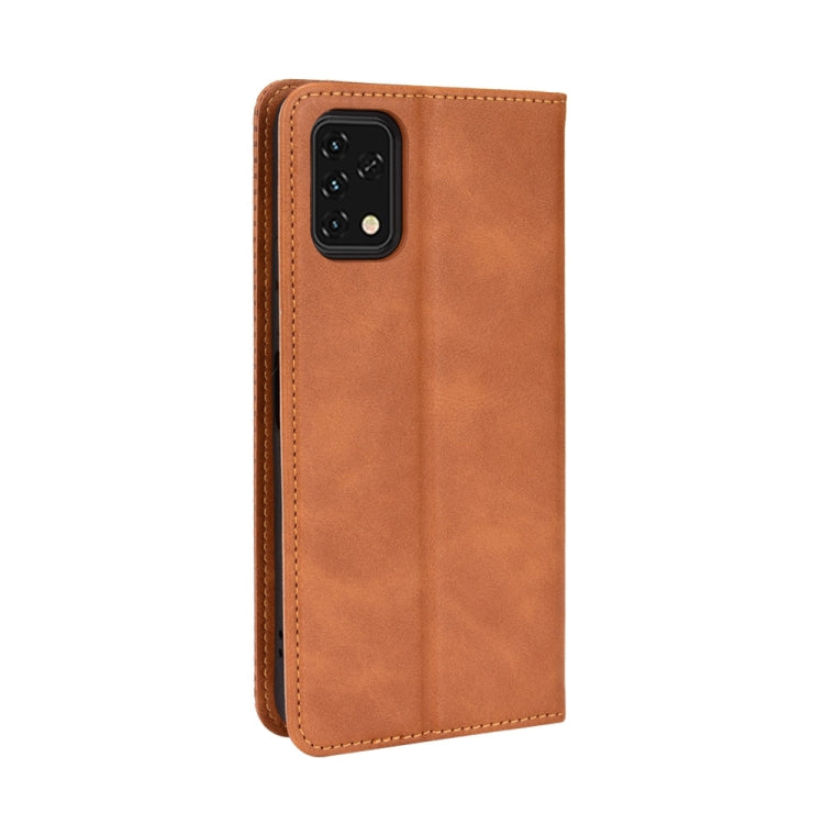 For Umidigi Power 5S Magnetic Buckle Retro Texture Leather Case