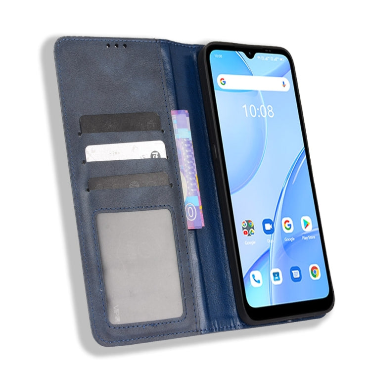 For Umidigi Power 5S Magnetic Buckle Retro Texture Leather Case