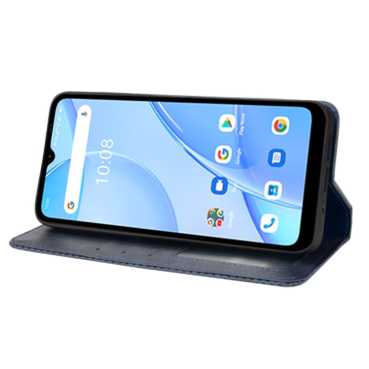 For Umidigi Power 5S Magnetic Buckle Retro Texture Leather Case