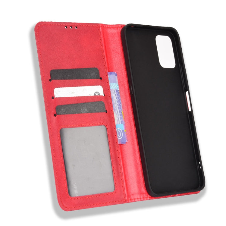 For Umidigi Power 5S Magnetic Buckle Retro Texture Leather Case