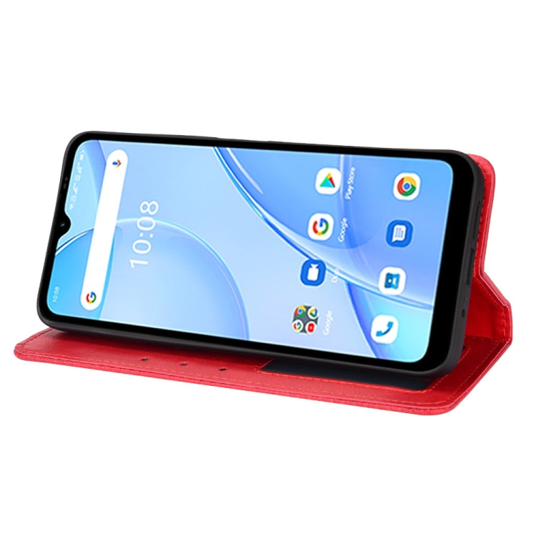 For Umidigi Power 5S Magnetic Buckle Retro Texture Leather Case