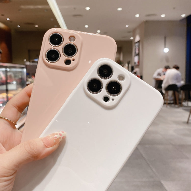 For iPhone 13 mini Glossy Straight-Edge TPU Phone Case