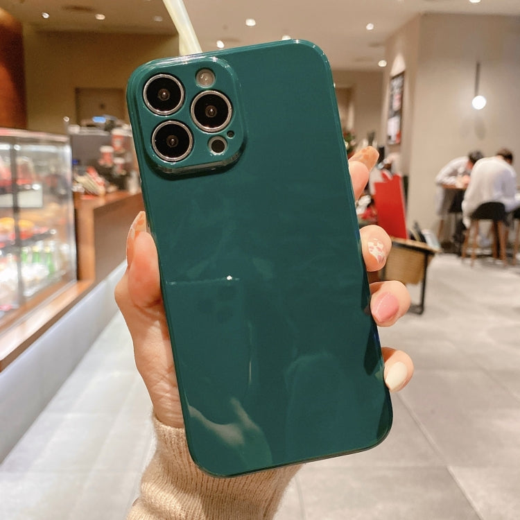 For iPhone 13 Pro Glossy Straight-Edge TPU Phone Case