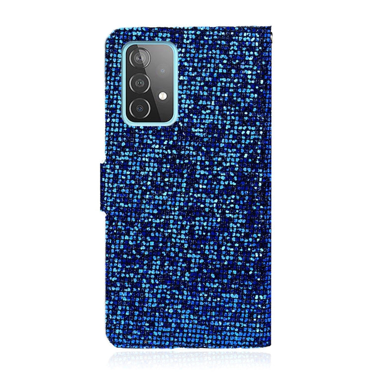For Samsung Galaxy A73 Glitter Powder Leather Phone Case