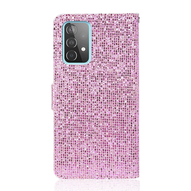 For Samsung Galaxy A73 Glitter Powder Leather Phone Case