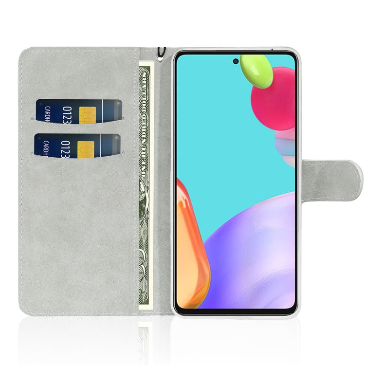 For Samsung Galaxy A73 Glitter Powder Leather Phone Case
